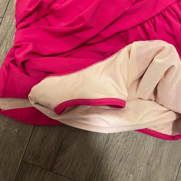 Swimsuits For All Hot Pink Wrap Across Design Top One Piece Bathing Suit Size 22 - Picture 5 of 8